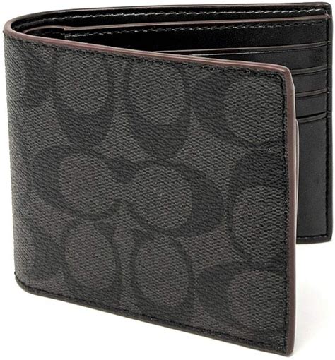 coach men's billfold wallet.